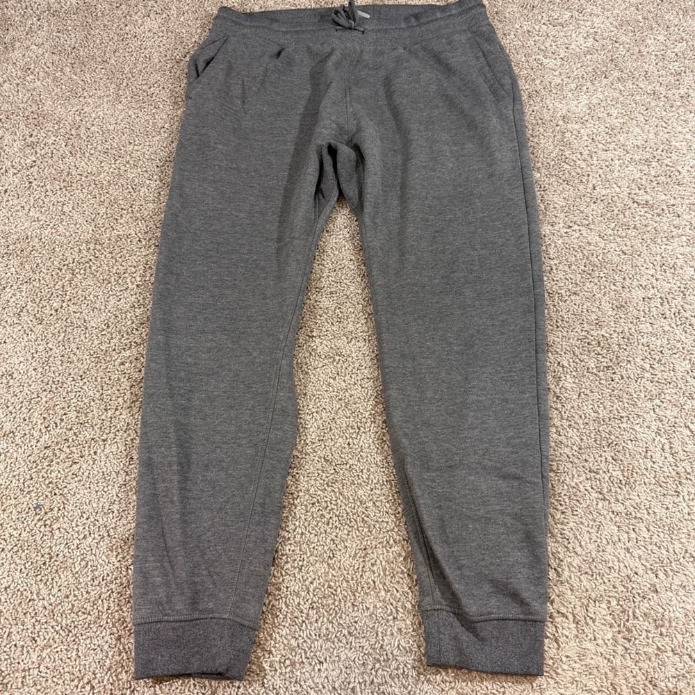 Hurley Jogger Pants Mens XXL Grey Good Fleece Lined Sweatpants HMF22-04834